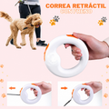 FreedomWalk™ — Correa Retráctil 360° con Freno para Mascotas 🐶🐾