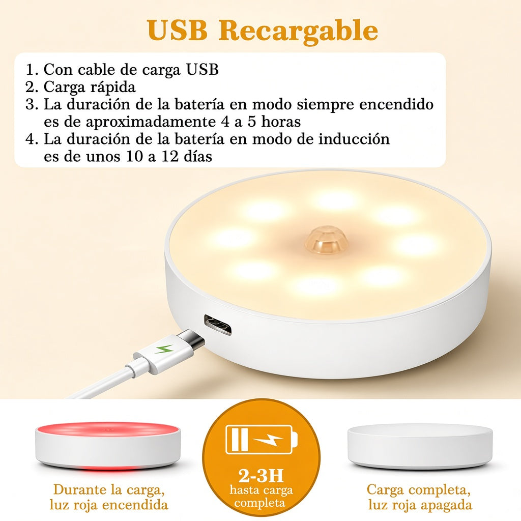 Luz LED con Sensor de Movimiento